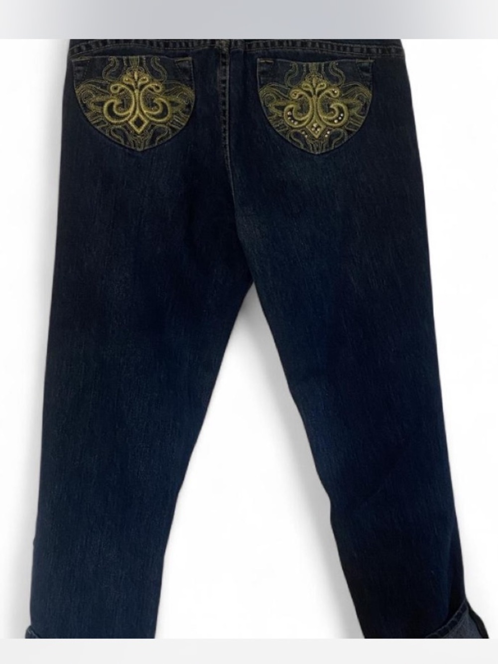 Dereon blue & gold jeans